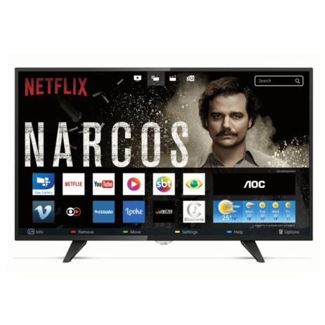 Menor preço em TV Led Smart 32” AOC HD, Wifi, Netflix e 3 Hdmi 2 Usb