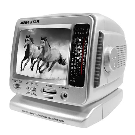 TV Portátil 5.5" MegaStar TV-601 com Rádio AM e FM Bivolt Menor preço em TV Portátil 5.5" MegaStar TV-601 com Rádio AM e FM Bivolt