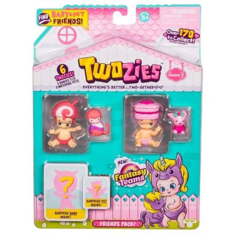 Twozies Blister Com 6 - Dtc Menor preço em Twozies Blister Com 6 - Dtc