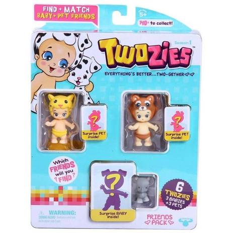 Twozies Blister com 6 Unidades 4011 DTC Sortido Menor preço em Twozies Blister com 6 Unidades 4011 DTC Sortido