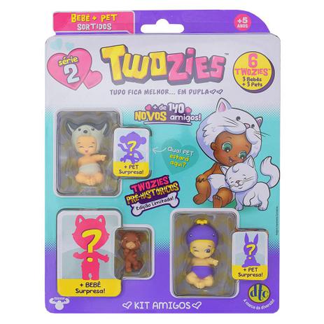 Twozies Blister Kit com 6 Personagens - Lance - Série 2 - DTC Menor preço em Twozies Blister Kit com 6 Personagens - Lance - Série 2 - DTC