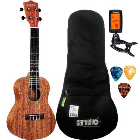 Ukulele Shelby Concert Su23m Fosco + Capa Afinador Palhetas Menor preço em Ukulele Shelby Concert Su23m Fosco + Capa Afinador Palhetas