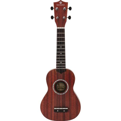 Ukulele Soprano 21” UK-10 Natural HARMONICS Menor preço em Ukulele Soprano 21” UK-10 Natural HARMONICS