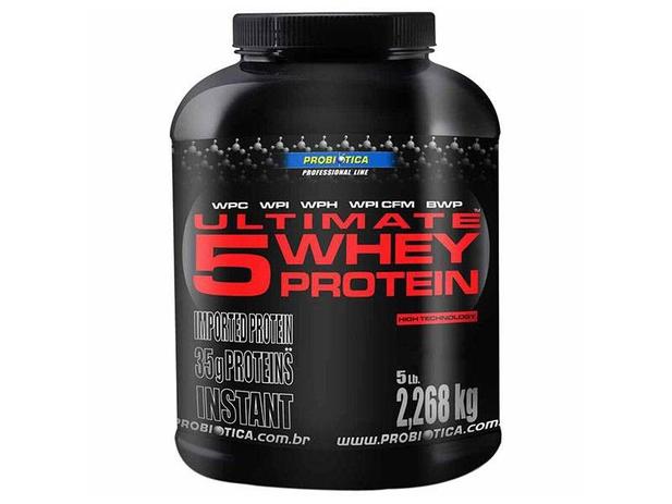 Ultimate 5 Whey Protein Chocolate 2,268Kg - Probiótica