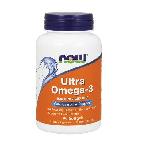 Ultra Omega 3 (90 sotgels) - Now Foods - 500 EPA - 250 DHA Menor preço em Ultra Omega 3 (90 sotgels) - Now Foods - 500 EPA - 250 DHA