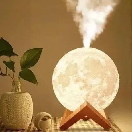 Umidificador Aromatizador Luminária Abajur Lua 3d Difusor - Express Menor preço em Umidificador Aromatizador Luminária Abajur Lua 3d Difusor - Express