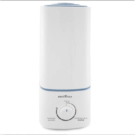 Umidificador de Ar Britania Ultrassônico 2,2 Litros Bivolt - BUD02B Menor preço em Umidificador de Ar Britania Ultrassônico 2,2 Litros Bivolt - BUD02B