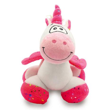 Unicórnio De Pelúcia Pequeno Sentado 18cm Rosa Unik Toys Menor preço em Unicórnio De Pelúcia Pequeno Sentado 18cm Rosa Unik Toys