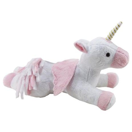 Unicórnio Soft Grande Branco e Rosa Deitado com Asas - Mury baby Menor preço em Unicórnio Soft Grande Branco e Rosa Deitado com Asas - Mury baby