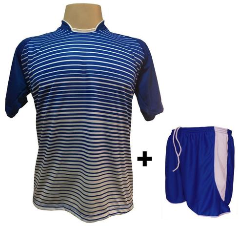 Uniforme Esportivo com 12 Camisas modelo City Royal/Branco + 12 Calções modelo Copa Royal/Branco - Play fair Menor preço em Uniforme Esportivo com 12 Camisas modelo City Royal/Branco + 12 Calções modelo Copa Royal/Branco - Play fair