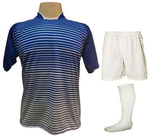 Uniforme Esportivo com 12 Camisas modelo City Royal/Branco + 12 Calções modelo Madrid Branco + 12 Pares de meiões Branco - Play fair Menor preço em Uniforme Esportivo com 12 Camisas modelo City Royal/Branco + 12 Calções modelo Madrid Branco + 12 Pares de meiões Branco - Play fair