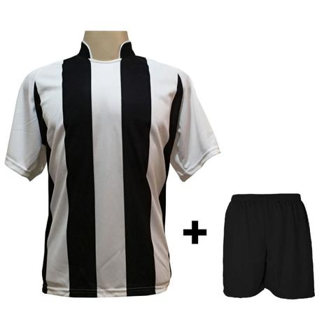 Uniforme Esportivo com 12 camisas modelo Milan Branco/Preto + 12 calções modelo Madrid + 1 Goleiro + Brindes - Play fair Menor preço em Uniforme Esportivo com 12 camisas modelo Milan Branco/Preto + 12 calções modelo Madrid + 1 Goleiro + Brindes - Play fair