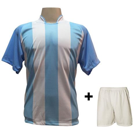 Uniforme Esportivo com 12 camisas modelo Milan Celeste/Branco + 12 calções modelo Madrid Branco + Brindes - Play fair Menor preço em Uniforme Esportivo com 12 camisas modelo Milan Celeste/Branco + 12 calções modelo Madrid Branco + Brindes - Play fair