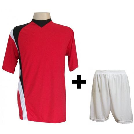 Uniforme Esportivo com 14 camisas modelo PSG Vermelho/Preto/Branco + 14 calções modelo Madrid + 1 Goleiro + Brindes - Gazza Menor preço em Uniforme Esportivo com 14 camisas modelo PSG Vermelho/Preto/Branco + 14 calções modelo Madrid + 1 Goleiro + Brindes - Gazza
