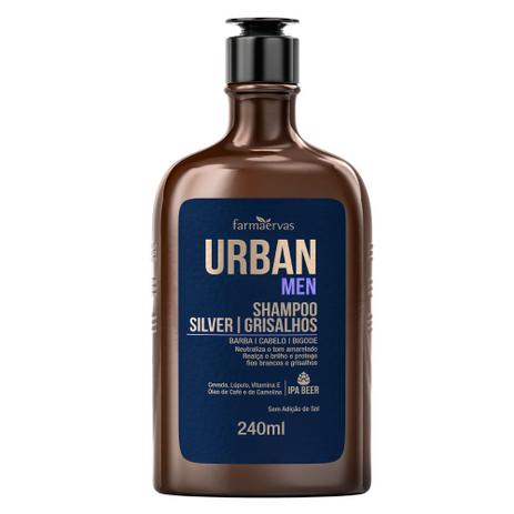 Urban Men Silver Grisalhos - Shampoo para Barba e Cabelo Menor preço em Urban Men Silver Grisalhos - Shampoo para Barba e Cabelo