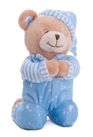 Ursinho Pelúcia Que Reza Azul 25cm Buba - Buba toys Menor preço em Ursinho Pelúcia Que Reza Azul 25cm Buba - Buba toys