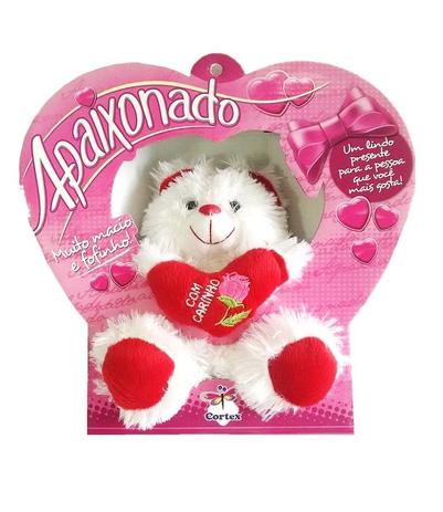 Urso de Pelucia Apaixonado com Carinho 22cm - Cortex Menor preço em Urso de Pelucia Apaixonado com Carinho 22cm - Cortex