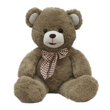 Urso Marrom Com Laço 45cm - Pelúcia - Village Menor preço em Urso Marrom Com Laço 45cm - Pelúcia - Village