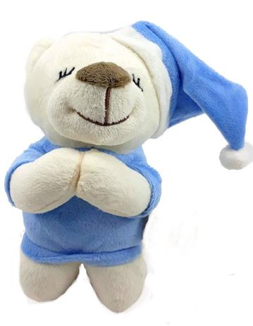 Urso que Reza Pai Nosso 21 cm Azul - Bbr toys Menor preço em Urso que Reza Pai Nosso 21 cm Azul - Bbr toys