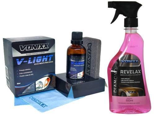 V-light Vitrificador Revestimento De Faról E Revelax Vonixx Menor preço em V-light Vitrificador Revestimento De Faról E Revelax Vonixx