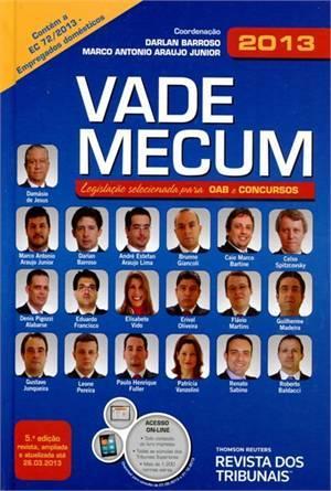 Vade Mecum 2013 - Oab e Concursos - Rt Menor preço em Vade Mecum 2013 - Oab e Concursos - Rt