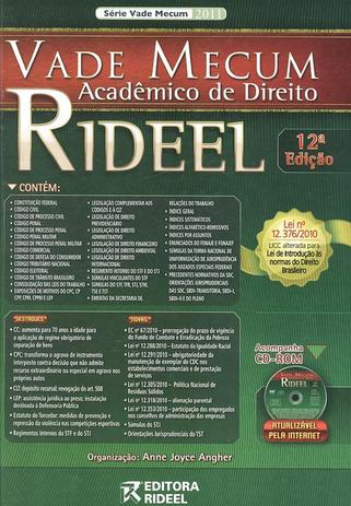 VADE MECUM ACADEMICO DE DIREITO RIDEEL 2011 - ACOMPANHA CD-ROM - 12ª ED - Rid - rideel é boa?