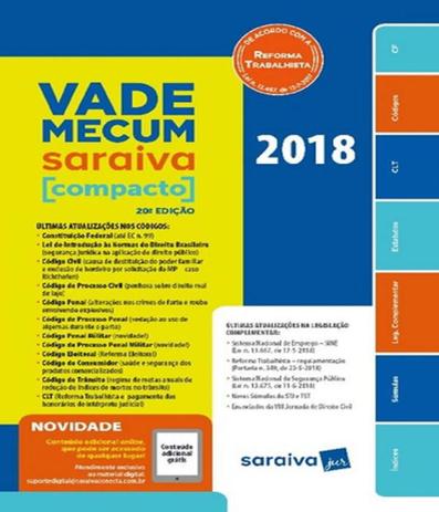 Vade Mecum Saraiva Compacto - 2018 - 20 Ed Menor preço em Vade Mecum Saraiva Compacto - 2018 - 20 Ed