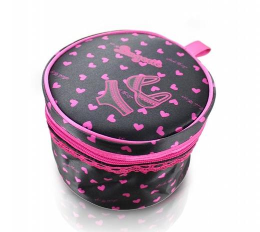 (Valentine) Necessaire para Lingerie Tecido Coração - Jacki design Menor preço em (Valentine) Necessaire para Lingerie Tecido Coração - Jacki design