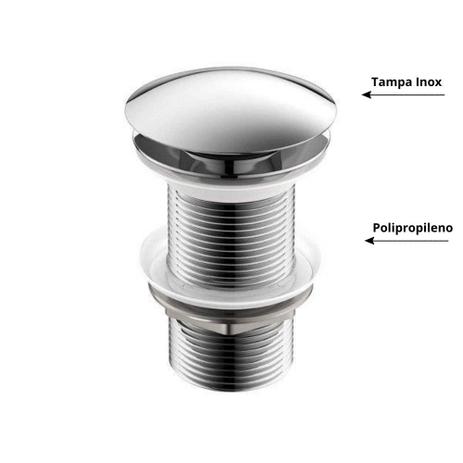 Válvula Click Up para Cubas Banheiros Lavabos Inox e Polipropileno - Lopazzi Menor preço em Válvula Click Up para Cubas Banheiros Lavabos Inox e Polipropileno - Lopazzi
