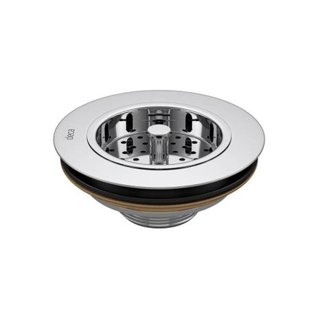 Válvula de Escoamento para Pia de Cozinha 4.1/2'' Cromada - Deca Menor preço em Válvula de Escoamento para Pia de Cozinha 4.1/2'' Cromada - Deca