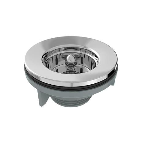 Válvula em Inox para Pia Americana 3 1/2x1 1/2 - Blukit Menor preço em Válvula em Inox para Pia Americana 3 1/2x1 1/2 - Blukit