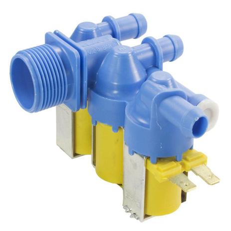 Valvula entrada de agua 3 vias lavadora electrolux 127v 64500221 - Emicol Menor preço em Valvula entrada de agua 3 vias lavadora electrolux 127v 64500221 - Emicol