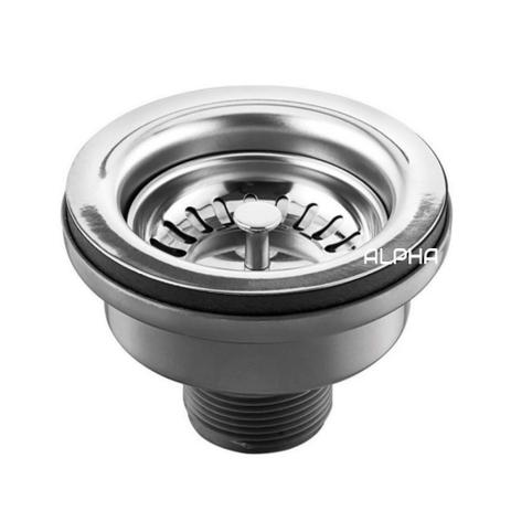 Válvula Pia Cozinha Americana Escoamento 4.1/2” Aço Inox - ALPHA HIDROMETAIS Menor preço em Válvula Pia Cozinha Americana Escoamento 4.1/2” Aço Inox - ALPHA HIDROMETAIS