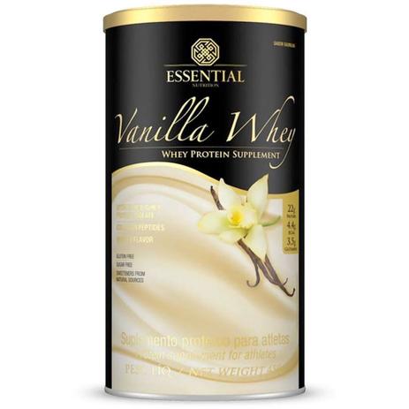 Vanilla Whey Protein 900g - Essential Nutrition Menor preço em Vanilla Whey Protein 900g - Essential Nutrition
