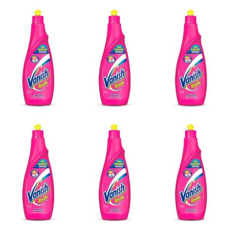 Vanish Pink Tira Manchas 500ml (Kit C/06) Menor preço em Vanish Pink Tira Manchas 500ml (Kit C/06)