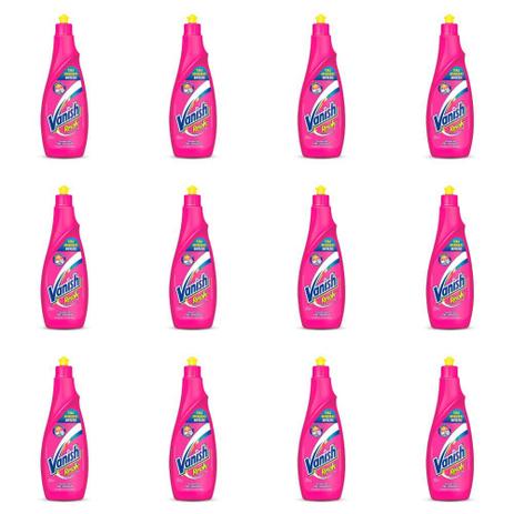 Vanish Pink Tira Manchas 500ml (Kit C/12) Menor preço em Vanish Pink Tira Manchas 500ml (Kit C/12)