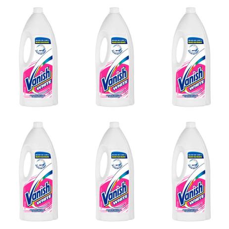 Vanish White Alvejante Líquido 1,5 L (Kit C/06) Menor preço em Vanish White Alvejante Líquido 1,5 L (Kit C/06)