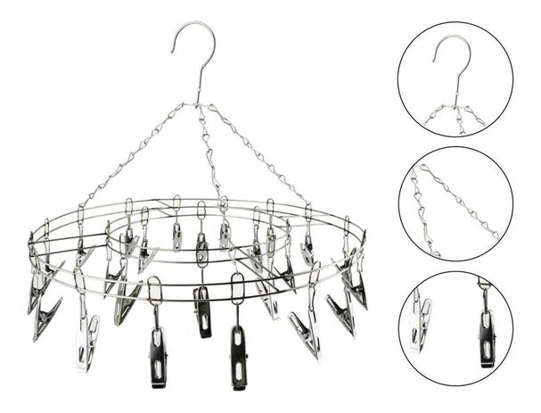 Varal Aço Inox Suspenso Roupa Intima 24 Prendedores - CLINK Menor preço em Varal Aço Inox Suspenso Roupa Intima 24 Prendedores - CLINK