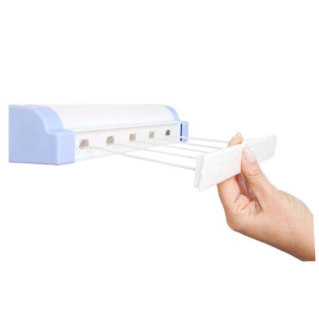 Varal Automático 5 Cordas Retrátil 4,1m - Secalux Menor preço em Varal Automático 5 Cordas Retrátil 4,1m - Secalux