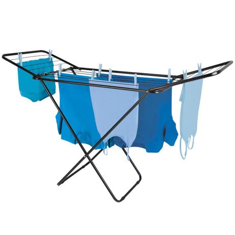 Varal de Chão com Abas Retratil Roupas Intimas Apartamento Articulado Mini Aço Preto Portatil Mor Menor preço em Varal de Chão com Abas Retratil Roupas Intimas Apartamento Articulado Mini Aço Preto Portatil Mor