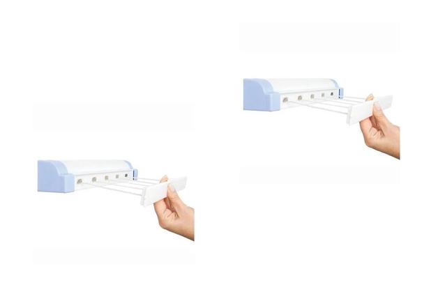 Varal De Parede 5 Cordas Automático Secalux 2 Unidades - SOMEWAY Menor preço em Varal De Parede 5 Cordas Automático Secalux 2 Unidades - SOMEWAY