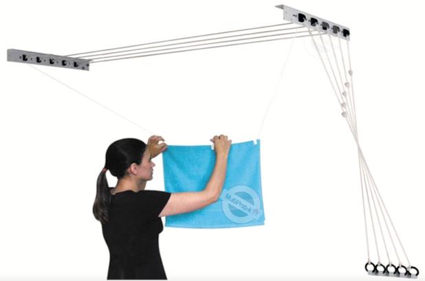 Varal de parede polimax com 5 cordas maxeb Menor preço em Varal de parede polimax com 5 cordas maxeb