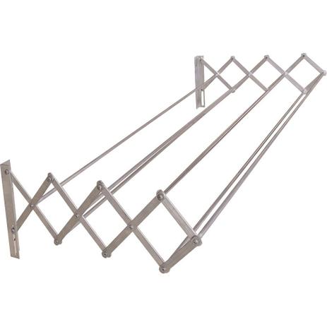 Varal de Parede Sanfonado Alumínio 1m Botafogo - Prata - Botafogo Lar & Lazer é boa?