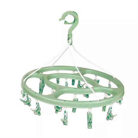 Varal Mini Dobravel Oval 24 Prendedores Verde Mor - Metalurgica mor s.a - matriz Menor preço em Varal Mini Dobravel Oval 24 Prendedores Verde Mor - Metalurgica mor s.a - matriz
