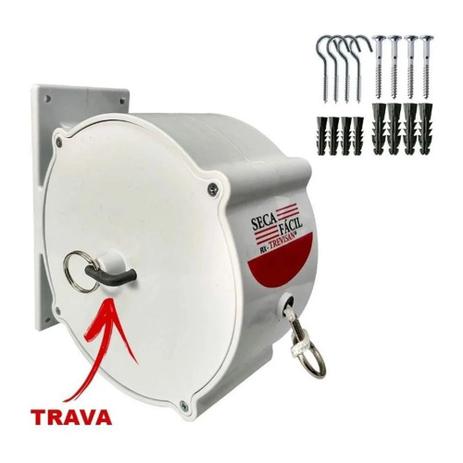 Varal Recolhível Seca Fácil 30m Branco Trevisan é boa?