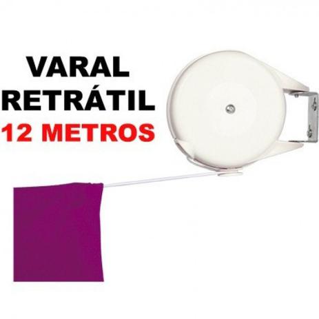Varal Retratil Multiangular Sublime com Corda de 12 Metros Mor Menor preço em Varal Retratil Multiangular Sublime com Corda de 12 Metros Mor