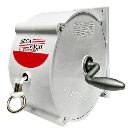 Varal Retrátil Parede Nylon 30m Seca Fácil Trevisan Branco - Trevisan Artefatos Menor preço em Varal Retrátil Parede Nylon 30m Seca Fácil Trevisan Branco - Trevisan Artefatos