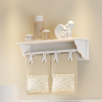 Varão porta fraldas e prateleira quarto infantil 100 mdf - branco brilho - Multimóveis Menor preço em Varão porta fraldas e prateleira quarto infantil 100 mdf - branco brilho - Multimóveis