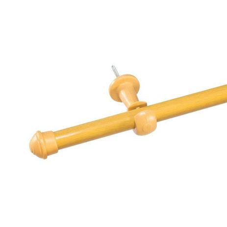 Varão Simples 2,00 Metros Madeira Ferro Revestido 19 mm para Cortina com Ponteira e Suporte - Zilu enxovais Menor preço em Varão Simples 2,00 Metros Madeira Ferro Revestido 19 mm para Cortina com Ponteira e Suporte - Zilu enxovais