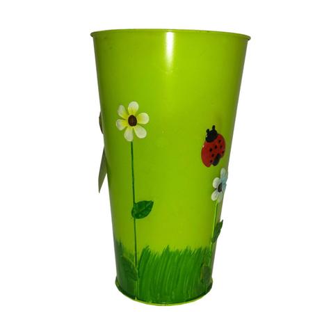 Vaso Balde Metal Enfeite Jardim Quintal Varanda Joaninha Flor Verde (SYBO-G8) - Braslu é boa?